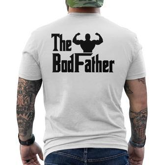 Bodfather Dad Bod Fitness Birthday Father’S Day Gym Men's T-shirt Back Print - Seseable
