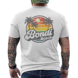 Bondi Beach Australia Retro 70S Vintage Beach Summer Men's T-shirt Back Print - Monsterry AU