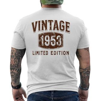 Born In 1953 Limited Edition Birthday Vintage 1953 Men's T-shirt Back Print - Monsterry