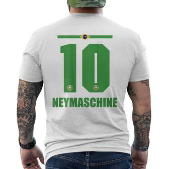 Brazil Sauf Men's Jersey Neymaschine Saufamen T-Shirt mit Rückendruck - Seseable