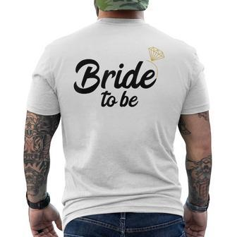 Bride To Be Bachelorette Party Matching Men's T-shirt Back Print - Thegiftio UK