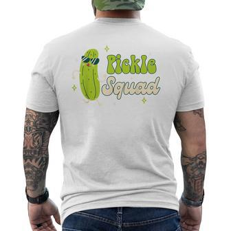 Bridesmaid Bride Babe Pickle Lover Bachelorette Pickle Squad Men's T-shirt Back Print - Monsterry
