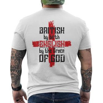 British Birth English The Grace Of God St George England Men's T-shirt Back Print - Thegiftio UK