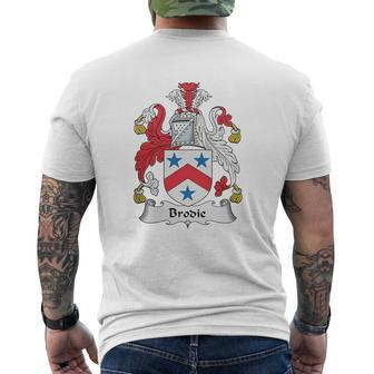 Brodie Family Crest Scottish Family Crests Mens Back Print T-shirt - Seseable