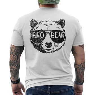 Brother Bear Face Sunglasses Big Little Brother Father's Day Men's T-shirt Back Print - Thegiftio UK