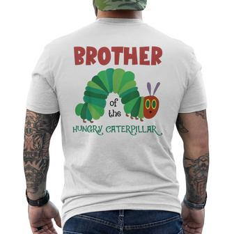 Brother Of Hungry Caterpillar Caterpillar Birthday Men's T-shirt Back Print - Seseable