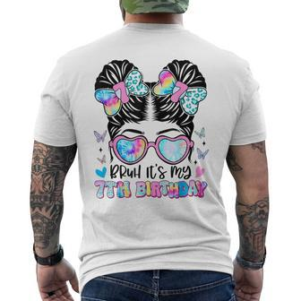 Bruh It's My 7Th Birthday Retro 7 Year Old Birthday 7Yr Girl Men's T-shirt Back Print | Mazezy CA