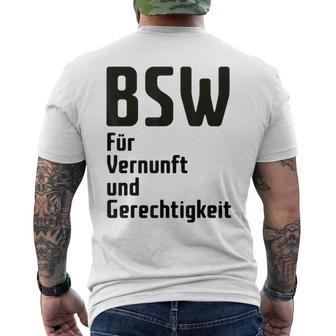 Bsw Bündnis Sahra Wagenknecht T-Shirt mit Rückendruck - Geschenkecke