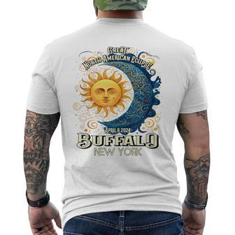 Buffalo New York 2024 Total Solar Eclipse April 8 Souvenir Men's T-shirt Back Print - Monsterry AU