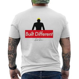 Built Different Men’S Workout Fitness Mens Back Print T-shirt | Mazezy