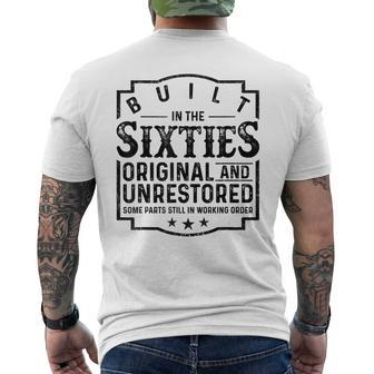 Built In The Sixties Original And Unrestored Mens Back Print T-shirt - Seseable
