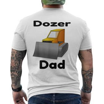 Bulldozer Father Dad Construction Machinery Men's Men's T-shirt Back Print - Monsterry UK