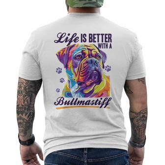 Bullmastiff Hunderasse Das Leben Ist Besser Mit Einem Bullmastiff T-Shirt mit Rückendruck - Seseable