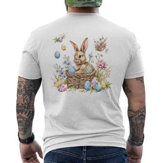 Bunny Easter Bunny Easter Egg Men's T-shirt Back Print - Monsterry CA