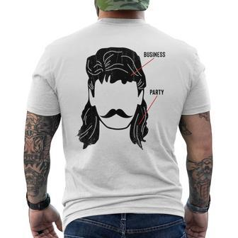 Business In The Front Party In The Back Mullet T Men's T-shirt Back Print - Monsterry AU
