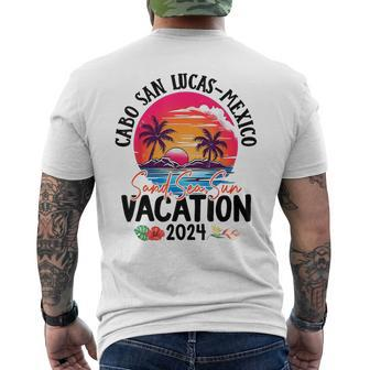 Cabo San Lucas Mexico 2024 Family Friends Vacation Matching Men's T-shirt Back Print | Mazezy DE
