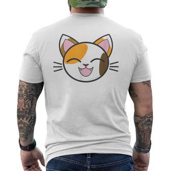 Calico Cat T Cute With A Calico Cat Men's T-shirt Back Print - Monsterry