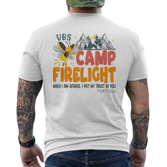 Camp Firelight Vacation Bible School Vbs 2024 Summer Camp Men's T-shirt Back Print - Monsterry AU