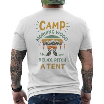 Camp Morning Wood Camper Morning Wood Men's T-shirt Back Print - Monsterry UK