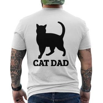 Cat Dad Mens Cat Tee Mens Back Print T-shirt | Mazezy UK