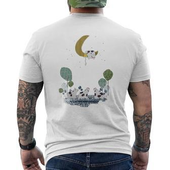 Cat Dog Pet A Cow Jump Over The Moon For Dog Lovers Mens Back Print T-shirt | Seseable CA