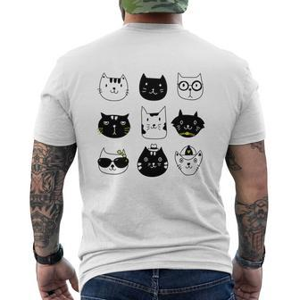 Cats Cats V3 Mens Back Print T-shirt - Thegiftio UK