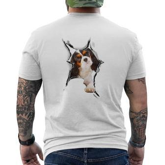 Cavalier King Charles Spaniel 3D Mens Back Print T-shirt - Seseable