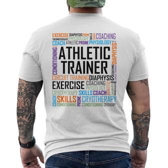 At Certified Athletic Trainer T Love Words Men's T-shirt Back Print - Monsterry DE