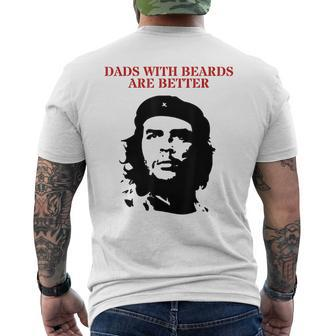 Che Guevara Dads With Beards Are Better Men's T-shirt Back Print - Monsterry