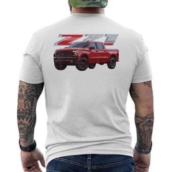 Chevys Silverado Z71 4X4 Truck Men's T-shirt Back Print - Monsterry UK