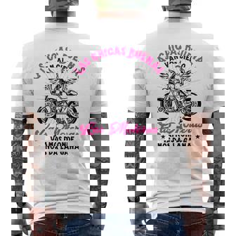 Chica Motera Las Chicas Buenas Van Al Cielo Moto Camiseta Hombre Estampado Espalda - Regaloses