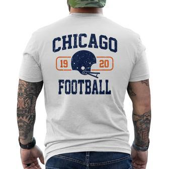 Chicago Football Athletic Vintage Sports Team Fan Men's T-shirt Back Print - Monsterry