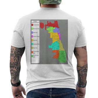 Chicago Neighbourhood Men's T-shirt Back Print - Monsterry DE