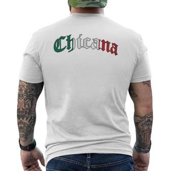 Chicana Mexican American Pride Hispanic Latino Culture Men's T-shirt Back Print - Monsterry AU