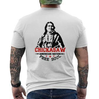 Chickasaw First American Nation Mens Back Print T-shirt - Thegiftio UK