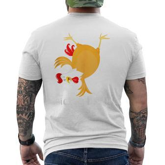 Chicken Daddy Father's Day Men's T-shirt Back Print - Seseable