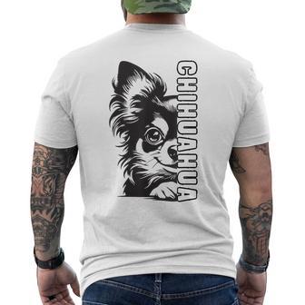 Chihuahua Hund Herrchen Frauchen Hunde T-Shirt mit Rückendruck - Geschenkecke