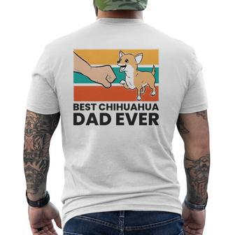 Chihuahua Papa Best Chihuahua Dad Ever Mens Back Print T-shirt | Mazezy DE