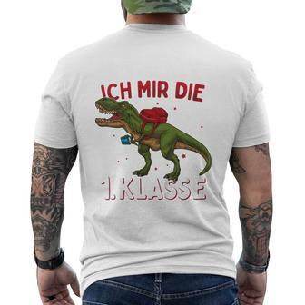 Children's First Day Of School 2023 Dinosaur Jetzt Hol Ich Mir Die 1St Class T-Shirt mit Rückendruck - Seseable