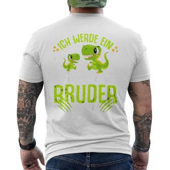Children's Ich Werde Ein Große Bruder 2024 Dinosaur Dino T-Shirt mit Rückendruck - Seseable