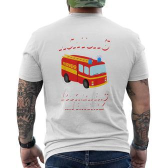Children's Löschzwerg Boys Fire Engine Fireman T-Shirt mit Rückendruck - Seseable