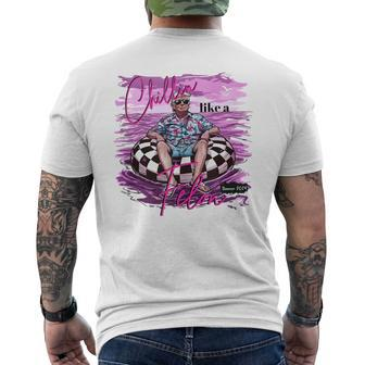 Chillin Like A Felon Retro Pink Summer Trump 2024 Men's T-shirt Back Print - Monsterry