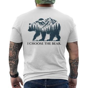 I Choose The Bear Feminist I Choose The Bear Men's T-shirt Back Print - Monsterry