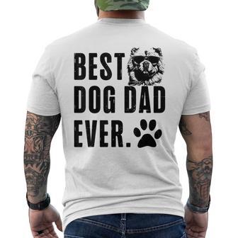 Chow Chow Daddy Dad Best Dog Dad Ever Men Men's T-shirt Back Print - Monsterry