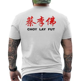 Choy Lay Fut Kung Fu Men's T-shirt Back Print - Monsterry