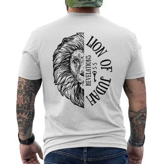 Christian Faith Jesus Inspirational Quotes Lion Mens Back Print T-shirt | Seseable UK