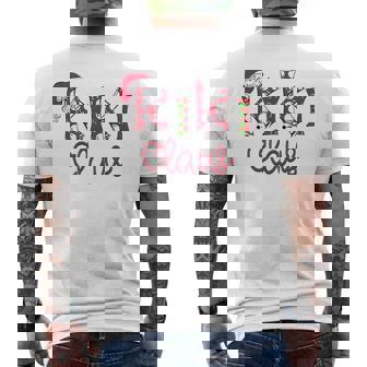 Christmas Kiki Claus Matching Pajama Santa Hat X-Mas Mens Back Print T-shirt - Thegiftio UK