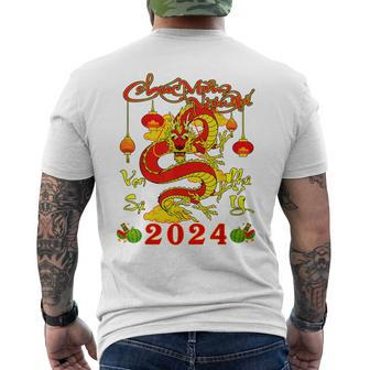 Chuc Mung Nam Moi 2024 Tet Giap Thin Viet Nam New Year 2024 Men's T-shirt Back Print - Monsterry CA