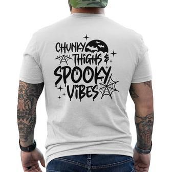 Chunky Thights And Spooky Vibes Halloween Mens Back Print T-shirt - Thegiftio UK