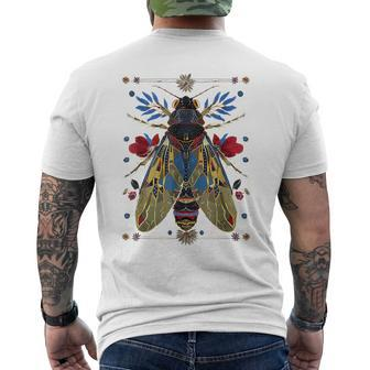 Cicada Entomology Lover Cicada Fest 2024 Broods Xix Xiii Men's T-shirt Back Print - Monsterry DE